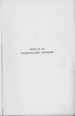 Manual of petrographic methods