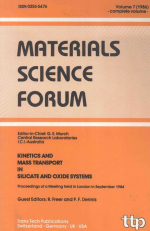 Material science forum. Kinetics and mass transport in silicate and oxide systems / Форум по материаловедению. Кинетика и массоперенос в силикатных и оксидных системах