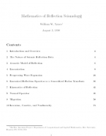 Mathematics of Reflection Seismology / Математика сейсмологии отраженных волн
