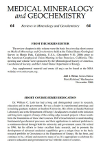 Medical mineralogy and geochemistry / Медицинская минералогия и геохимия
