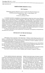 Минерагения Южного Урала