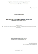 Минералообразующая и транспортная функции грязевулканических систем