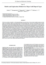 Models and exploration methods for major gold deposit types / Модели и методы разведки основных типов месторождений золота