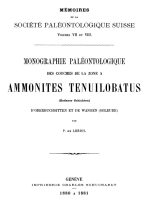 Monographie paleontologique. Des couches de la zone A. Ammonites tenuilobatus / Палеонтологическая монография. Слои зоны A. ammonites tenuilobatus