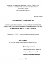 Обоснование и разработка составов технологических жидкостей для укрепления призабойной зоны пласта при освоении и ремонте газовых скважин