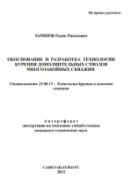 Обоснование и разработка технологии бурения дополнительных стволов многозабойных скважин