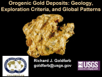 Orogenic gold deposits: Geology, exploration criteria and global patterns / Орогенные месторождения золота: геология, поисковые признаки и глобальные предпосылки 