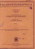 Palaeontographica. Band XCVI ABT. A. Palaozoologie-stratigraphie. Lieferung 1-3 / Палеонтографика. Том XCVI ABT А. Палеозоология-стратиграфия. Выпуск 1-3