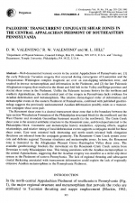 Paleozoic transcurrent conjugate shear zone in the central Appalachian Piedmont of Southeastern Pennsylvania