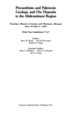Precambrian and paleozoic geology and ore deposits in the midcontinent region. Field Trip Guidebook / Геология докембрия и палеозоя и рудные месторождения внутренних районов США