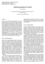Quaternary glaciations extent and chronology. Part I. Europe / Масштабы и хронология четвертичных оледенений. Часть I. Европа