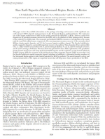 Rare earth deposits of the Murmansk Region, Russia—A review / Месторождения редкоземельных металлов Мурманской области, Россия. Обзор