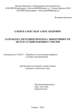 Разработка методики прогноза эффективности эксплуатации боковых стволов