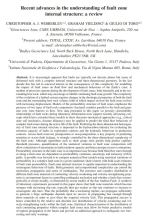 Recent advances in the understanding of fault zone internal structure: a review / Последние достижения в понимании внутреннего строения разломных зон: обзор