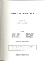 Reservoir geophysics / Геофизика коллекторов