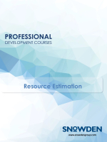 Resource Estimation / Оценка минеральных ресурсов