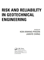 Risk and reliability in geotechnical engineering / Риск и надежность в геотехническом проектировании