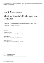 Rock mechanics. Meeting society’s challenges and demands / Механика горных пород. Решение проблем и требований общества
