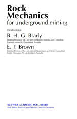 Rock mechanics for underground mining / Механика горных пород при подземной разработке полезных ископаемых (Геомеханика)