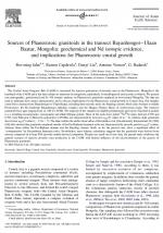 Sources of Phanerozoic granitoids in the transect Bayanhongor–Ulaan Baatar, Mongolia: geochemical and Nd isotopic evidence, and implications for Phanerozoic crustal growth