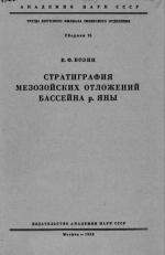 Стратиграфия мезозойских отложений бассейна р. Яна