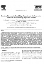 Stratigraphic numerical modelling of a carbonate platform on the Romanche transverse ridge, equatorial Atlantic