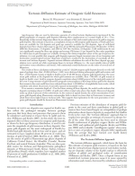 Tectonic-diffusion estimate of orogenic gold resources / Оценка запасов орогенного золота на основе тектонической диффузии 