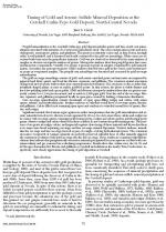 Timing of gold and arsenic sulfide mineral deposition at the Getchell Carlin-type gold deposit, North-Central Nevada