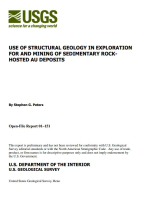 Use of structural geology in exploration for and mining of sedimentary rock-hosted AU-deposits / Использование структурной геологии при разведке и разработке месторождений золота в осадочных породах