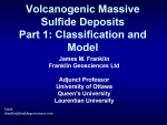 Volcanogenic massive sulfide deposits part 1: classification and model / Вулканогенные массивные сульфидные отложения часть 1: классификация и модель