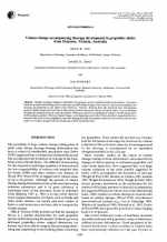 Volume change accompanying cleavage development in graptolitic shales from Gisborne, Victoria, Australia