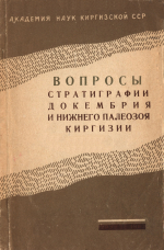 Вопросы стратиграфии докембрия и нижнего палеозоя Киргизии