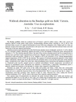 Wallrock alteration in the Bendigo gold ore field, Victoria, Australia: Uses in exploration