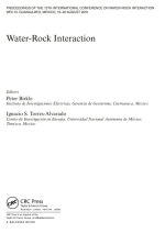 Water-rock interaction / Взаимодействие воды с горными породами