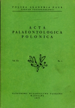 Acta paleontologica Polonica. Vol XX