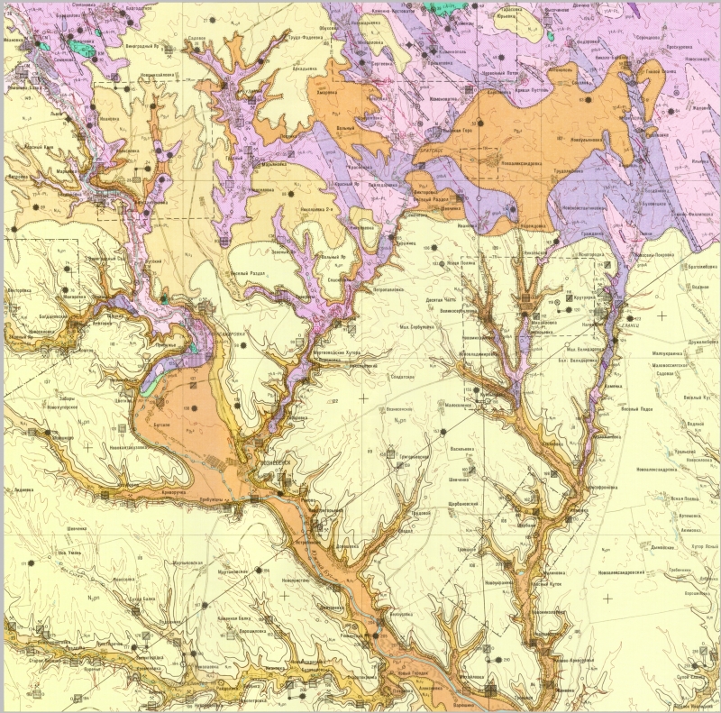 L-36-II (Вознесенск). Геологическая карта СССР. Серия ...