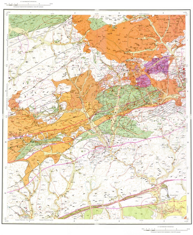 Геологическая карта листа n 51