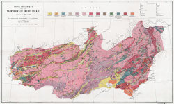 Carte geologique de la transbaikalie meridionale /  Геологическая карта Южного Забайкалья