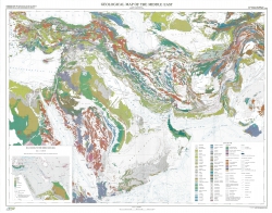 Geological map of the Middle East