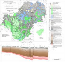 Геологическая карта дочетвертичных отложений Калужской области