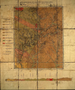 Геологическая карта Енисейского золотоносного района