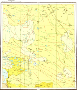 N-42-XVII. Геологическая карта СССР. Геологическая карта дочетвертичных образований. Западно-Сибирская серия