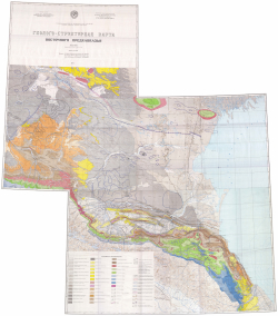 Геолого-структурная карта восточного Предкавказья