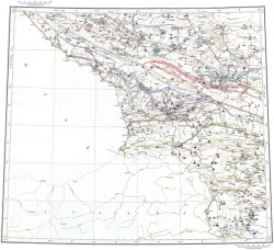 K-(37),(38). Государственная геологическая карта СССР (Тбилиси). Карта полезных ископаемых образований