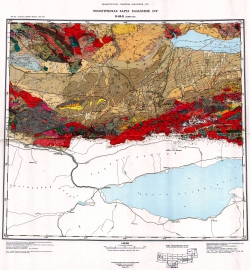 K-43-Б (Алма-Ата). Геологическая карта Казахской ССР