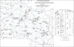 Карта полезных ископаемых Орловской области