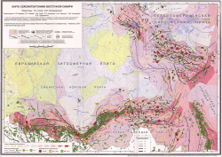 Карта сейсмотектоники Восточной Сибири