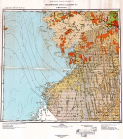 L-41-В (Казалинск). Геологическая карта Казахской ССР