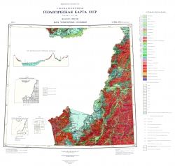 L-(52),(53) (Пограничный). Геологическая карта СССР (новая серия). Карта четвертичных отложений