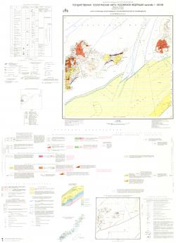 L-55-XXXIII (влк. Тятя). Государственная геологическая карта Российской Федерации. Издание второе. Серия Курильская. Карта полезных ископаемых и закономерностей их размещения